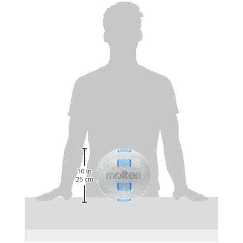 Sport si Outdoor - Sporturi de echipa - Accesorii si echipamente volei - Minge volei Molten S2Y1550-WC, cauciuc soft, alb cu albastru - Infinity.ro
