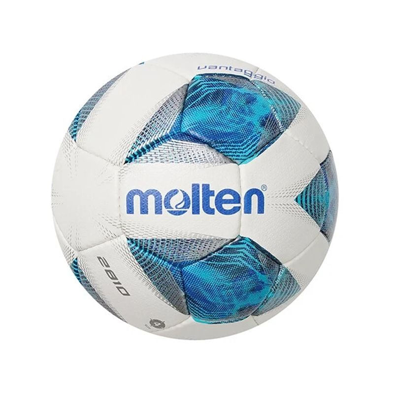 Sport si Outdoor - Sporturi de echipa - Fotbal - Mingi fotbal - Minge fotbal Molten F4A2810, marime 4, cusuta manual, piele PU - Infinity.ro