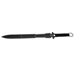 Sport si Outdoor - Camping - Cutite, bricege si accesorii - Cutite si bricege - Set topor si sabie de vanatoare, IdeallStore®,  negru, 39 cm, teaca inclusa - Infinity.ro