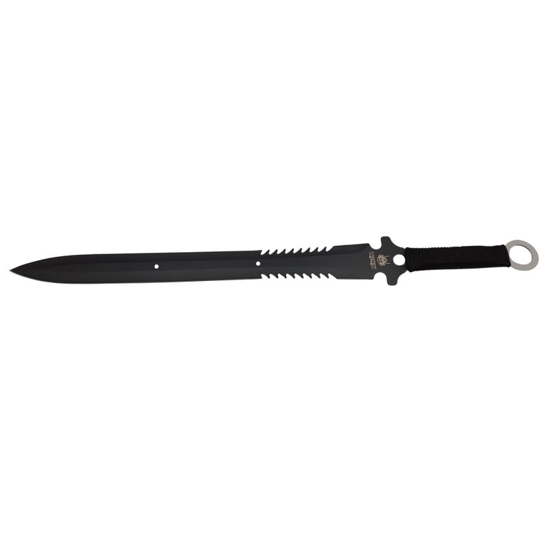 Sport si Outdoor - Camping - Cutite, bricege si accesorii - Cutite si bricege - Set topor si sabie de vanatoare, IdeallStore®,  negru, 39 cm, teaca inclusa - Infinity.ro