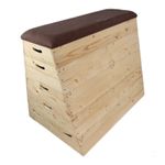 Sport si Outdoor - Accesorii si echipamente sportive - Gimnastica - Lada gimnastica scolara, 5 module, suedeza,  trapezoidala - Infinity.ro