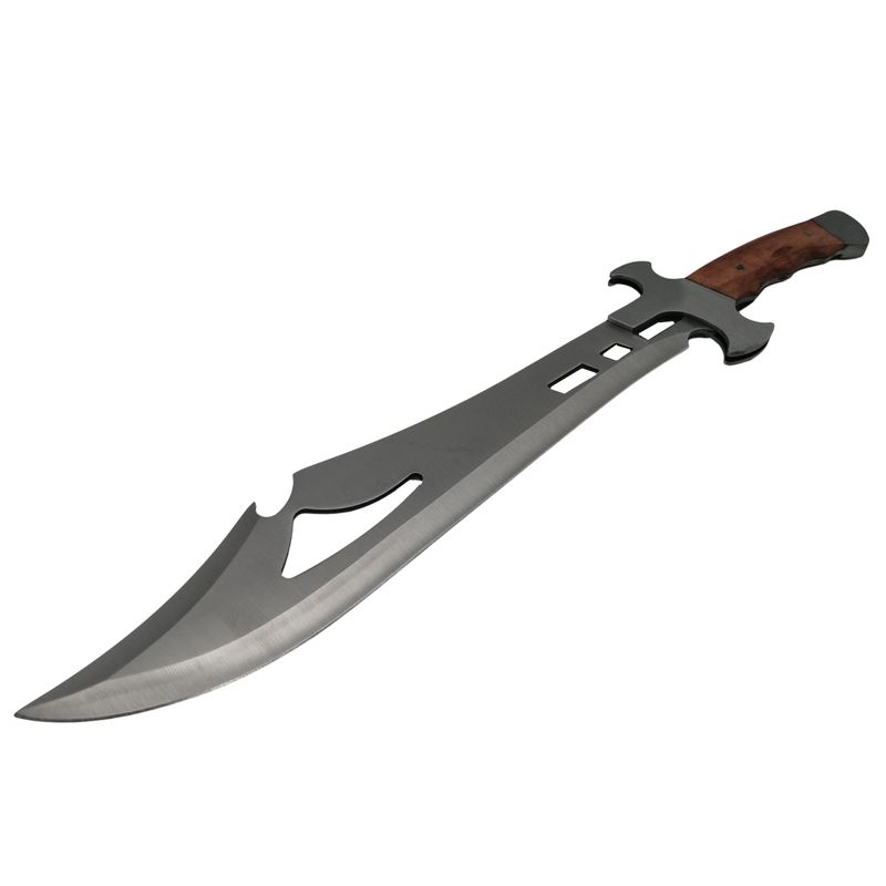 Sport si Outdoor - Camping - Cutite, bricege si accesorii - Cutite si bricege - Set sabie si maceta, IdeallStore®, Style of Persia, otel inoxidabil, 50 cm, argintiu - Infinity.ro