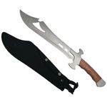 Sport si Outdoor - Camping - Cutite, bricege si accesorii - Cutite si bricege - Set sabie si maceta, IdeallStore®, Style of Persia, otel inoxidabil, 50 cm, argintiu - Infinity.ro