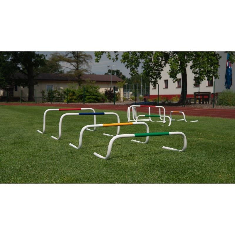 Sport si Outdoor - Accesorii si echipamente sportive - Accesorii antrenament si tabele tactice - Set 6 obstacole / gardulete antrenament Sportek inaltime 20 cm cu geanta transport - Infinity.ro