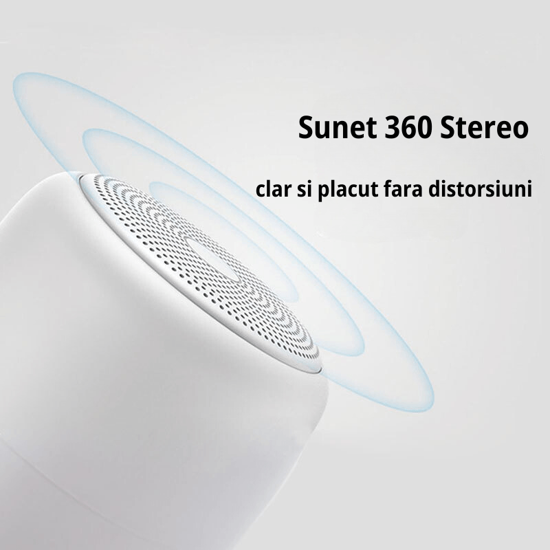 TV, Audio-Video si Foto - Portabile audio - Boxe portabile - Boxa stereo wireless portabila MAROVIO®, bluetooth, TWS, extra bass 360, selfie la distanta, autonomie 18 h si 15 m, Albastru - Infinity.ro