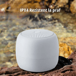 TV, Audio-Video si Foto - Portabile audio - Boxe portabile - Boxa stereo wireless portabila MAROVIO®, bluetooth, TWS, extra bass 360, selfie la distanta, autonomie 18 h si 15 m, Gri - Infinity.ro