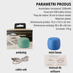 TV, Audio-Video si Foto - Portabile audio - Boxe portabile - Boxa stereo wireless portabila MAROVIO®, bluetooth, TWS, extra bass 360, selfie la distanta, autonomie 18 h si 15 m, Rosu - Infinity.ro