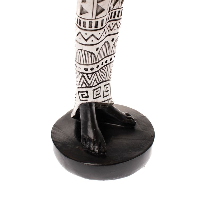Casa si Gradina - Decoratiuni - Obiecte decorative - Accesorii decorative - Statueta African Girl 2, Rasina, Negru, 45 cm - Infinity.ro