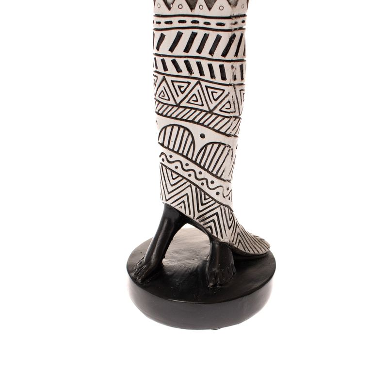 Casa si Gradina - Decoratiuni - Obiecte decorative - Accesorii decorative - Statueta African Girl 1, Rasina, Negru, 42 cm - Infinity.ro
