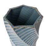 Casa si Gradina - Decoratiuni - Obiecte decorative - Vaze si boluri decorative - Vaza Spiral, Ceramica, Albastru, 23 cm - Infinity.ro
