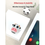 TV, Audio-Video si Foto - Portabile audio - Boxe portabile - Boxa portabila wireless MAROVIO®, bluetooth, TWS, extra bass 360, 3W, autonomie 4h si 10m, USB Type-C, Elefant - Infinity.ro