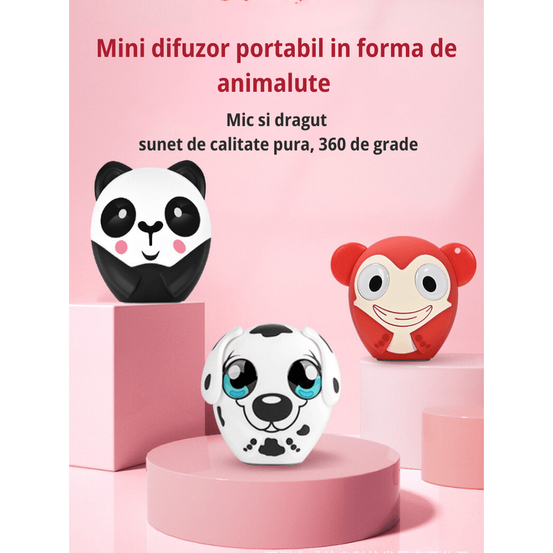 TV, Audio-Video si Foto - Portabile audio - Boxe portabile - Boxa portabila wireless MAROVIO®, bluetooth, TWS, extra bass 360, 3W, autonomie 4h si 10m, USB Type-C, Elefant - Infinity.ro