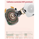 TV, Audio-Video si Foto - Portabile audio - Boxe portabile - Boxa portabila wireless MAROVIO®, bluetooth, TWS, extra bass 360, 3W, autonomie 4h si 10m, USB Type-C, Elefant - Infinity.ro