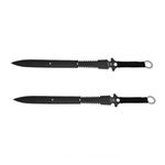 Sport si Outdoor - Camping - Cutite, bricege si accesorii - Cutite si bricege - Set doua sabii de vanatoare IdeallStore®, Last Ronin, maner textil, 68.5 cm, negru - Infinity.ro