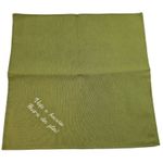Casa si Gradina - Textile si covoare - Textile bucatarie - Servete si naproane - Set 12 servetele brodate, bumbac, 35 x 35 cm , Olive - Infinity.ro