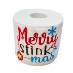 Market - Cadouri - Cadouri personalizate - Hartie Igienica Brodata Craciun "Merry stink " Ariale, multicolor, celuloza - Infinity.ro