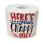 Market - Cadouri - Cadouri personalizate - Hartie Igienica Brodata Craciun " Crappy Gift" Ariale, multicolor, celuloza - Infinity.ro