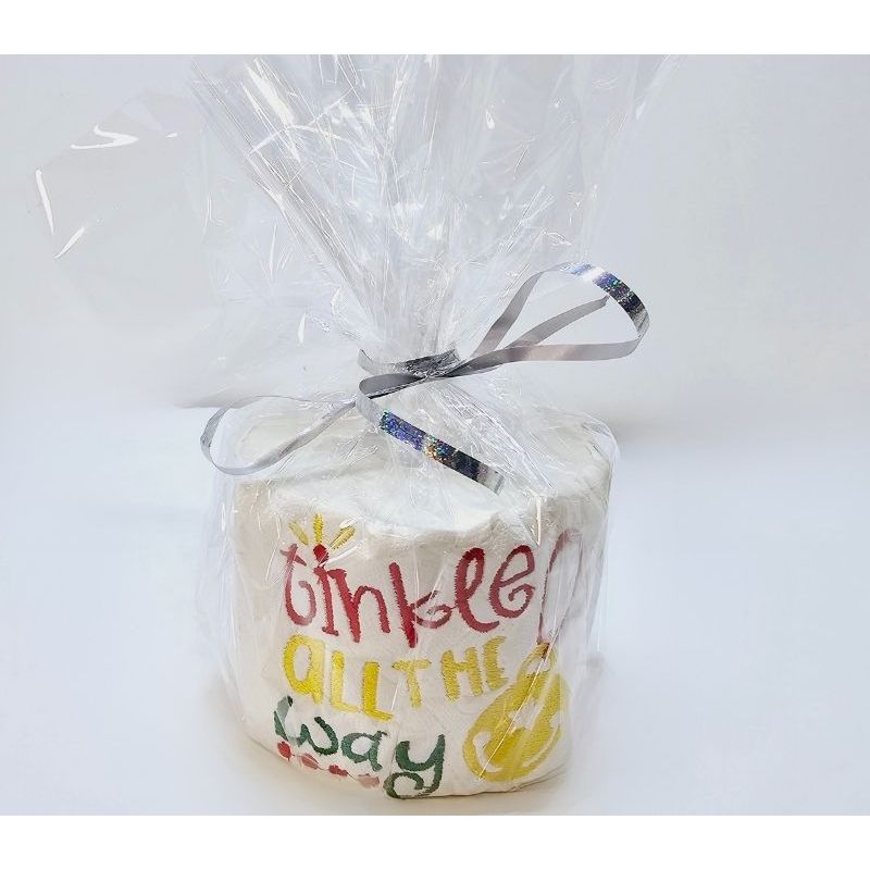 Market - Cadouri - Cadouri personalizate - Hartie Igienica Brodata Craciun " Tinkle all the way" Ariale, multicolor, celuloza - Infinity.ro