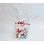 Market - Cadouri - Cadouri personalizate - Hartie Igienica Brodata Craciun "Merry stink " Ariale, multicolor, celuloza - Infinity.ro