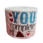 Market - Cadouri - Cadouri personalizate - Hartie Igienica Brodata " You complete me", multicolor, celuloza - Infinity.ro