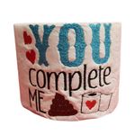 Market - Cadouri - Cadouri personalizate - Hartie Igienica Brodata " You complete me", multicolor, celuloza - Infinity.ro