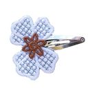 Fashion, accesorii si bijuterii - Femei - Accesorii femei - Accesorii pentru par femei - Clama Brodata Happy Brown,  Ariale, multicolor - Infinity.ro