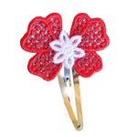 Fashion, accesorii si bijuterii - Femei - Accesorii femei - Accesorii pentru par femei - Clama Brodata Happy Mix Red,  Ariale, multicolor - Infinity.ro