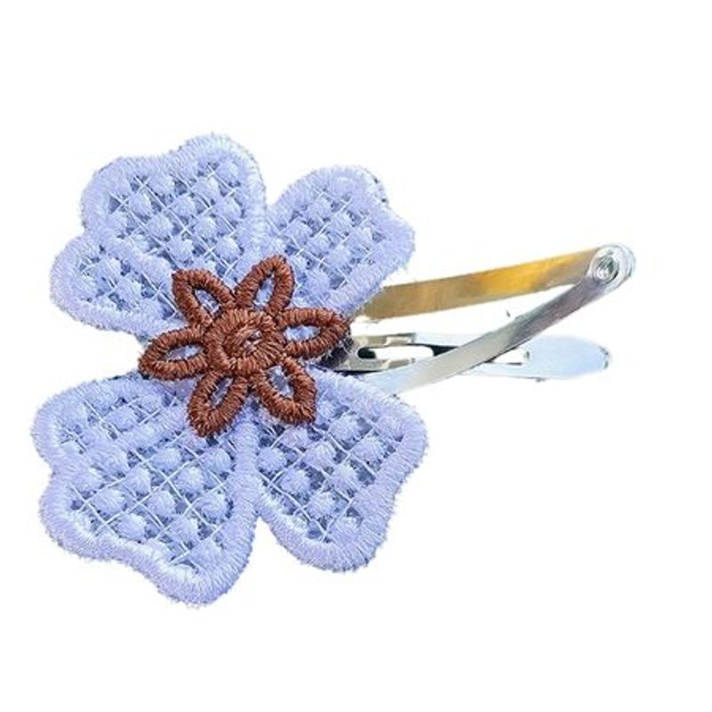 Fashion, accesorii si bijuterii - Femei - Accesorii femei - Accesorii pentru par femei - Clama Brodata Happy Brown,  Ariale, multicolor - Infinity.ro