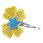 Fashion, accesorii si bijuterii - Femei - Accesorii femei - Accesorii pentru par femei - Clama Brodata Happy Vibe,  Ariale, multicolor - Infinity.ro