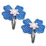 Fashion, accesorii si bijuterii - Femei - Accesorii femei - Accesorii pentru par femei - Clama Brodata Happy Navy  Ariale, multicolor - Infinity.ro