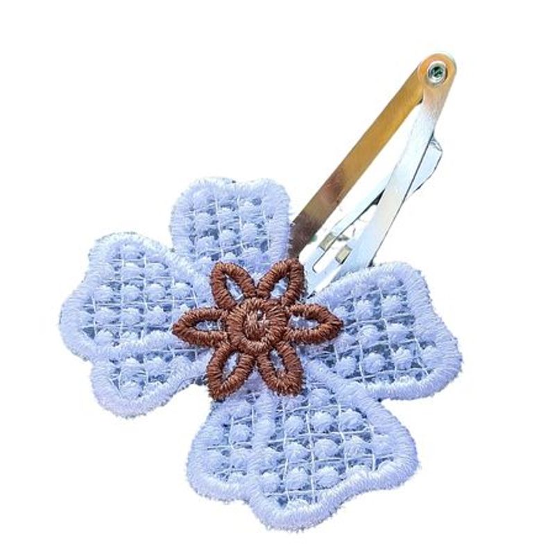 Fashion, accesorii si bijuterii - Femei - Accesorii femei - Accesorii pentru par femei - Clama Brodata Happy Brown,  Ariale, multicolor - Infinity.ro