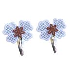 Fashion, accesorii si bijuterii - Femei - Accesorii femei - Accesorii pentru par femei - Clama Brodata Happy Brown,  Ariale, multicolor - Infinity.ro