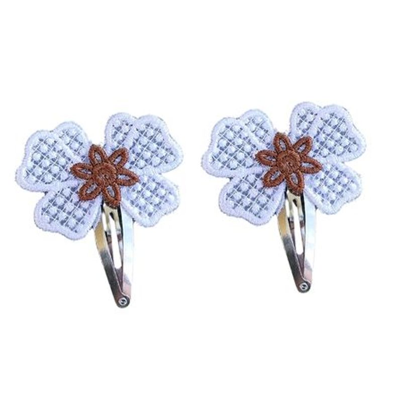 Fashion, accesorii si bijuterii - Femei - Accesorii femei - Accesorii pentru par femei - Clama Brodata Happy Brown,  Ariale, multicolor - Infinity.ro