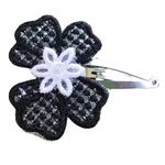 Fashion, accesorii si bijuterii - Femei - Accesorii femei - Accesorii pentru par femei - Clama Brodata Happy Black,  Ariale, multicolor - Infinity.ro