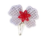 Fashion, accesorii si bijuterii - Femei - Accesorii femei - Accesorii pentru par femei - Clama Brodata Happy White Touch,  Ariale, multicolor - Infinity.ro