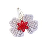 Fashion, accesorii si bijuterii - Femei - Accesorii femei - Accesorii pentru par femei - Clama Brodata Happy White Touch,  Ariale, multicolor - Infinity.ro