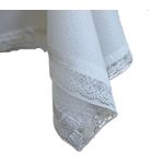 Casa si Gradina - Textile si covoare - Textile bucatarie - Fete de masa - Fata de masa cu dantela, Crystal By Ariale, 100x140cm, textil, alb - Infinity.ro