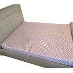 Casa si Gradina - Textile si covoare - Lenjerii de pat - Cearceafuri de pat - Cearceaf de pat cu elastic Zenith Blush Ariale, bumbac ranforce, 160 X 200 cm, Multicolor - Infinity.ro