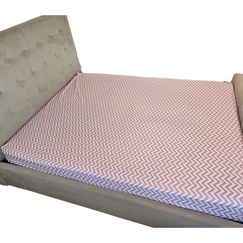 Casa si Gradina - Textile si covoare - Lenjerii de pat - Cearceafuri de pat - Cearceaf de pat cu elastic Zenith Blush Ariale, bumbac ranforce, 160 X 200 cm, Multicolor - Infinity.ro