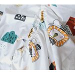 Casa si Gradina - Textile si covoare - Lenjerii de pat - Cearceafuri de pat - Cearceaf de pat cu elastic Vis de Leu Ariale, bumbac ranforce, 180 X 200 x 25, Multicolor - Infinity.ro