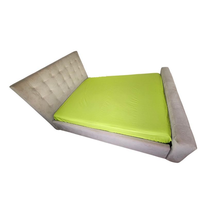 Casa si Gradina - Textile si covoare - Lenjerii de pat - Cearceafuri de pat - Cearceaf de pat cu elastic Green Bliss Ariale, bumbac ranforce, 160 X 200 X 25 cm, Verde - Infinity.ro