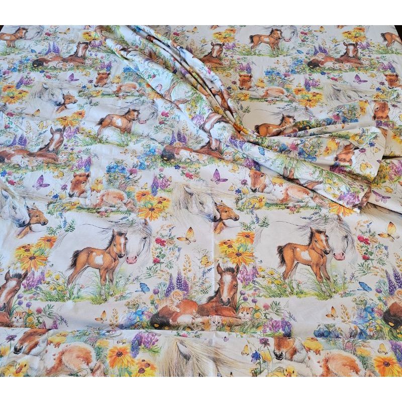 Casa si Gradina - Textile si covoare - Lenjerii de pat - Cearceafuri de pat - Cearceaf de pat cu elastic Arome de Poveste Ariale, bumbac ranforce, 180 X 200x25, Multicolor - Infinity.ro