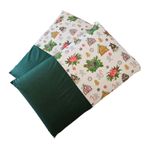 Casa si Gradina - Textile si covoare - Lenjerii de pat - Fete de perna - Set 2 fete de perna Craciun, Ginger Green ARIALE, 50x70cm, bumbac ranforce, Multicolor - Infinity.ro