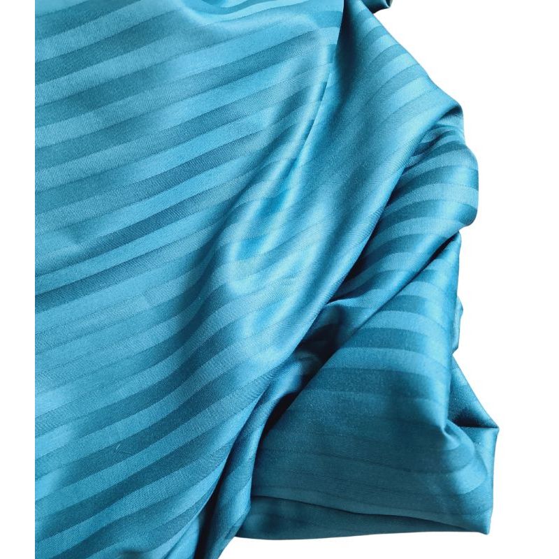 Casa si Gradina - Textile si covoare - Lenjerii de pat - Seturi de lenjerie - Set lenjerie de pat dublu, cearsaf de pat, 2 fete de perna, damasc, Turcoaz - Infinity.ro