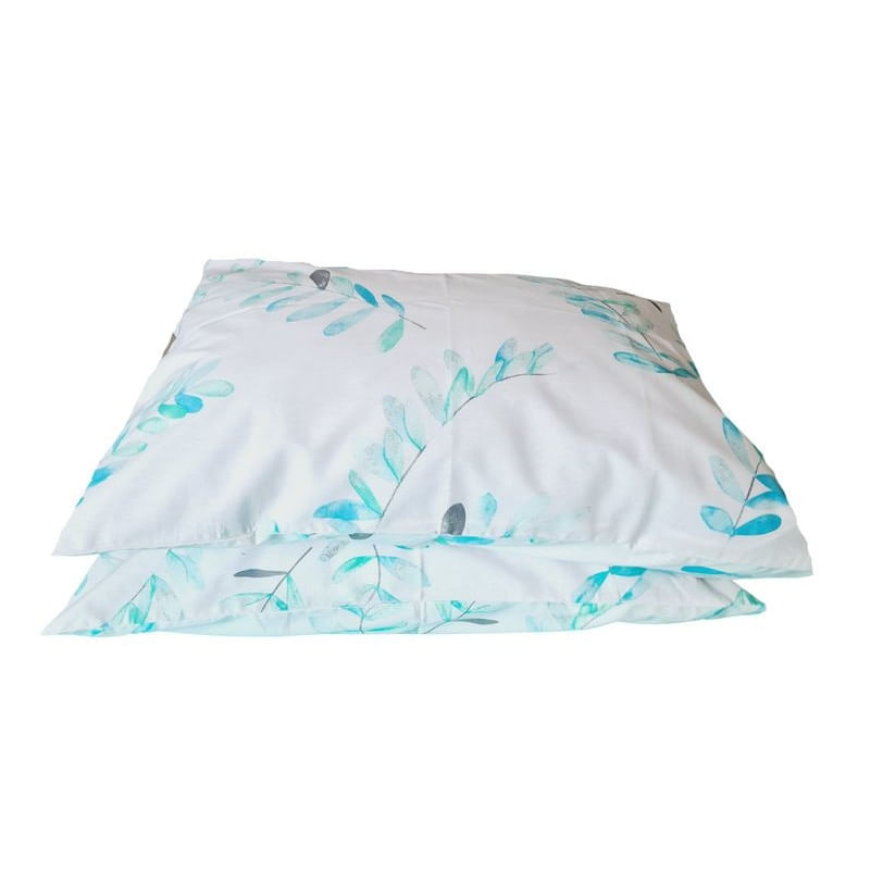 Casa si Gradina - Textile si covoare - Lenjerii de pat - Fete de perna - Set 2 fete de perna, ARIALE, Alb/Bleu, 50x70cm, bumbac ranforce - Infinity.ro