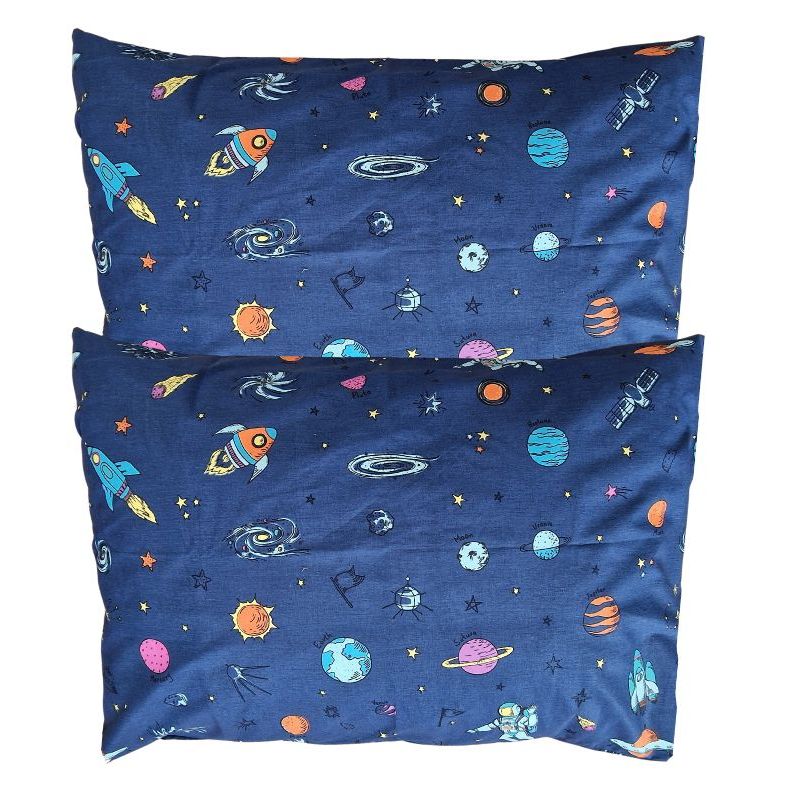 Casa si Gradina - Textile si covoare - Lenjerii de pat - Fete de perna - Set 2 fete de perna, ARIALE, Bleumarin, 50x70cm, bumbac ranforce - Infinity.ro