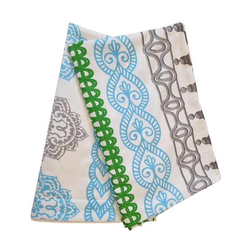 Casa si Gradina - Textile si covoare - Lenjerii de pat - Fete de perna - Set 2 fete de perna, Arabesque, 50x70cm, bumbac ranforce, Multicolor - Infinity.ro