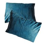 Casa si Gradina - Textile si covoare - Lenjerii de pat - Fete de perna - Set 2 fete de perna, ARIALE, damasc satinat, 50x70cm, turcoaz - Infinity.ro