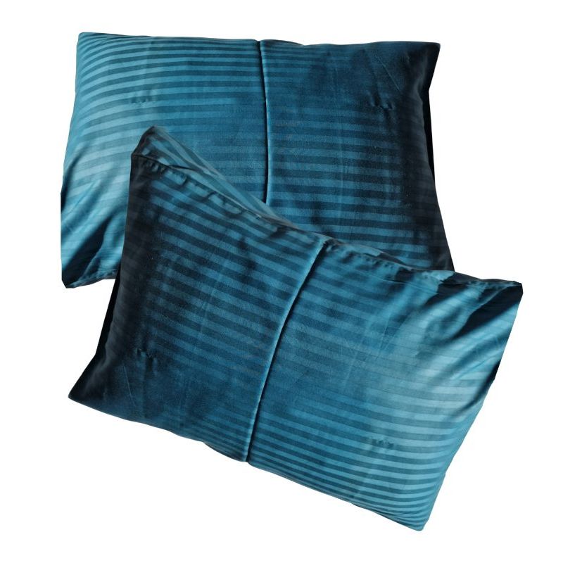 Casa si Gradina - Textile si covoare - Lenjerii de pat - Fete de perna - Set 2 fete de perna, ARIALE, damasc satinat, 50x70cm, turcoaz - Infinity.ro