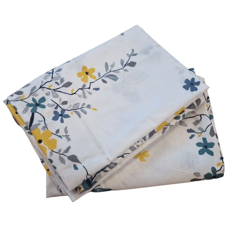 Casa si Gradina - Textile si covoare - Lenjerii de pat - Fete de perna - Set 2 fete de perna, Flori de vara, 50x70cm, bumbac ranforce, Multicolor - Infinity.ro